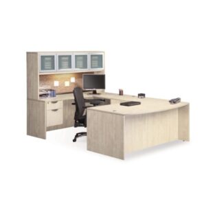 Executive Bowfront Workstation 71" x 112" - Image 1