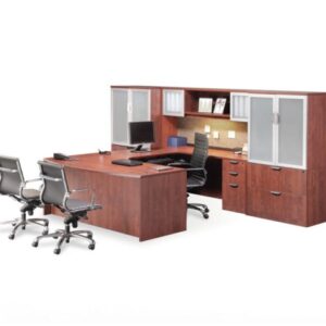 Executive Bowfront Workstation 71" x 107" - Image 1