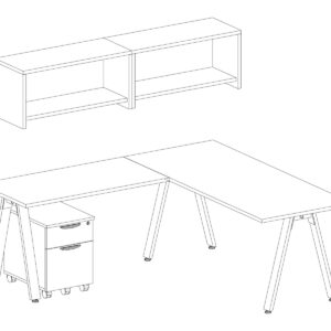 SIGNATURE L-SHAPED WORKSTATION - Image 3
